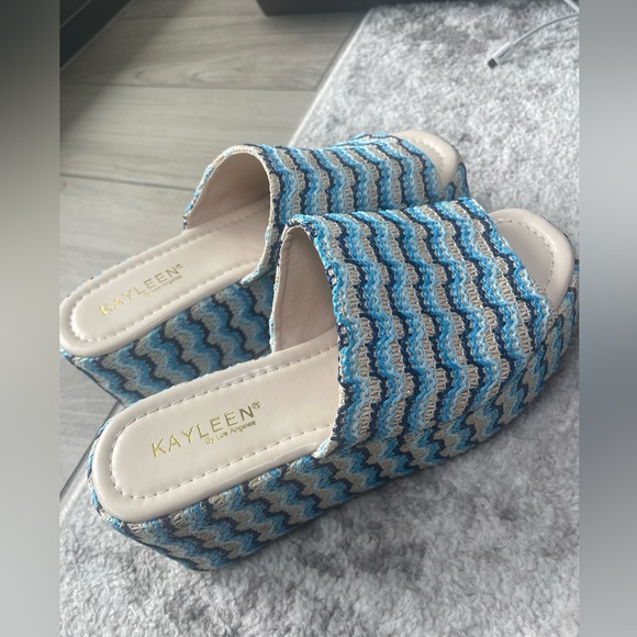 NWOT | Blue Wedges - Picture 7 of 9